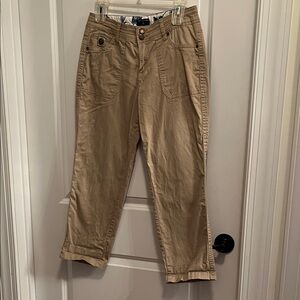 Women's Dictionary Tan Cropped Pants 6/28